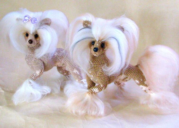 105NLY Haakpatroon Chinese Kuif hond hond - PDF file Amigurumi by Chirkova CP