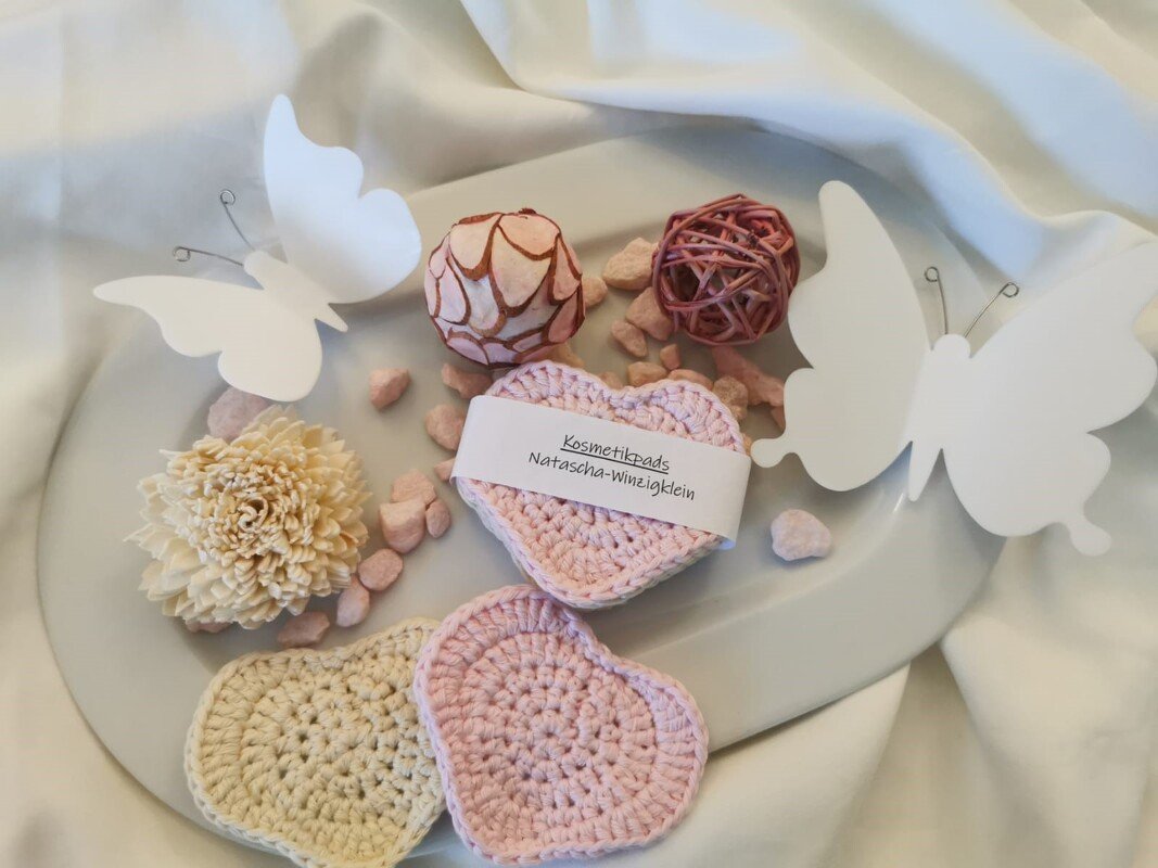Kosmetikpads Herz