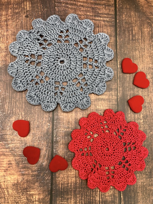 Häkelanleitung für das schöne "Herz" Deckchen - Bild 2
