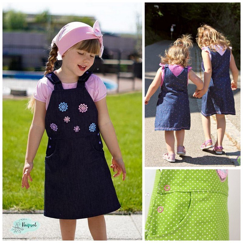 Latzkleid LUNA für Jeans &amp; Cord Gr. 80 - 128