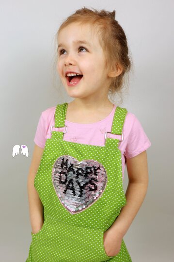 Latzkleid LUNA für Jeans & Cord Gr. 80 - 128