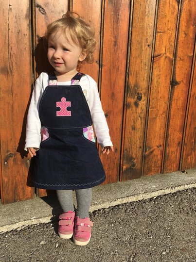 Latzkleid LUNA für Jeans & Cord Gr. 80 - 128