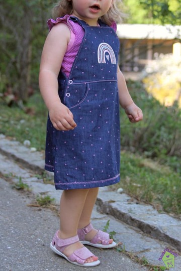 Latzkleid LUNA für Jeans & Cord Gr. 80 - 128