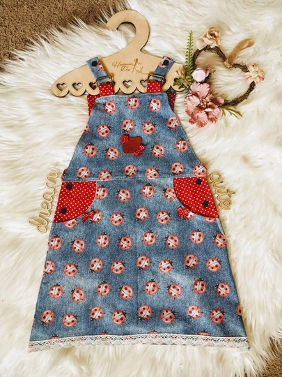 Latzkleid LUNA für Jeans & Cord Gr. 80 - 128