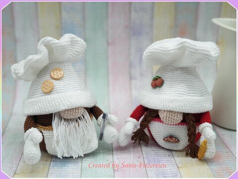 Häkelanleitung Große und Kleine Küchengnome