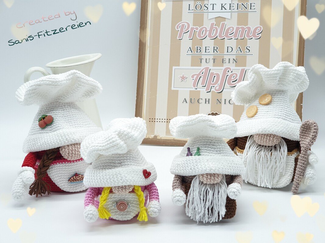 Häkelanleitung Große und Kleine Küchengnome - Bild 5