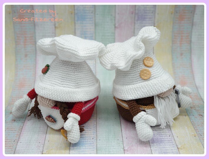 Häkelanleitung Große und Kleine Küchengnome