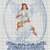 Snow ball cross stitch pattern angel