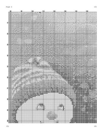 Snowman cross stitch pattern