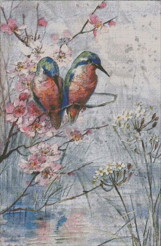 Winter cross stitch pattern