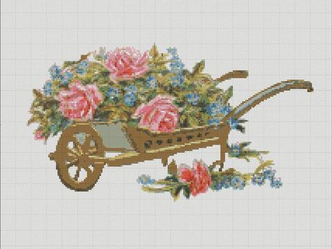 Spring cross stitch pattern