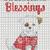 Dog cross stitch Christmas pattern