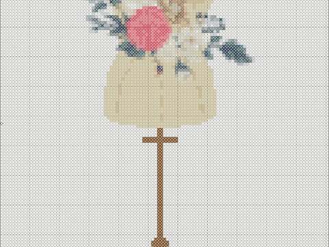 Mannequin cross stitch