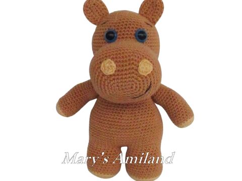 Archie Hippo the Ami - Amigurumi crochet pattern