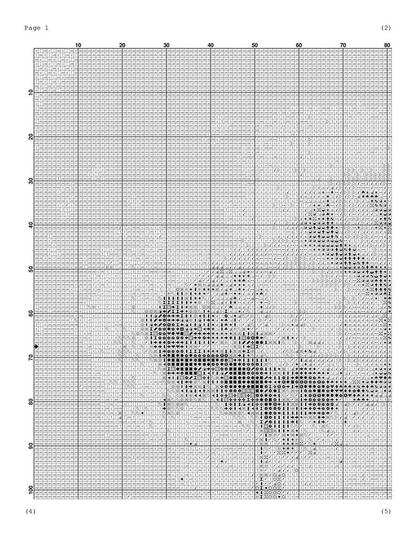 Flamingo cross stitch pattern