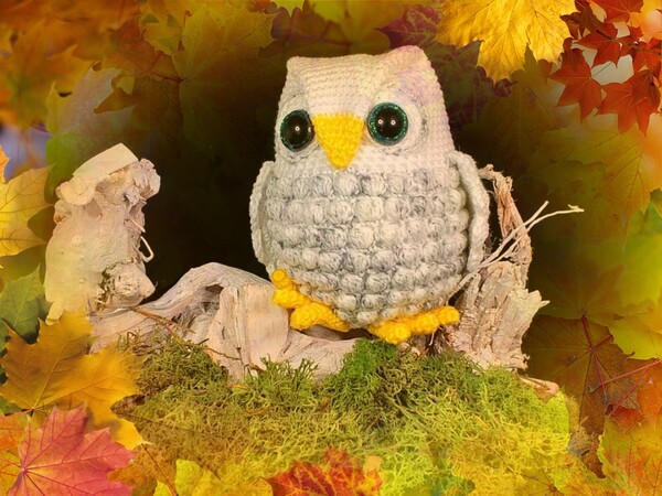 Crochet Pattern "Elli" The Googly-eyed Owl