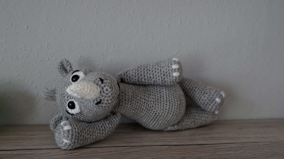 Amigurumi Häkelanleitung Kleines Nashorn Nelli