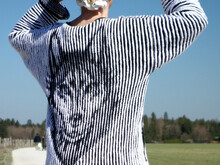 Huskyjacke Illusionsstricken