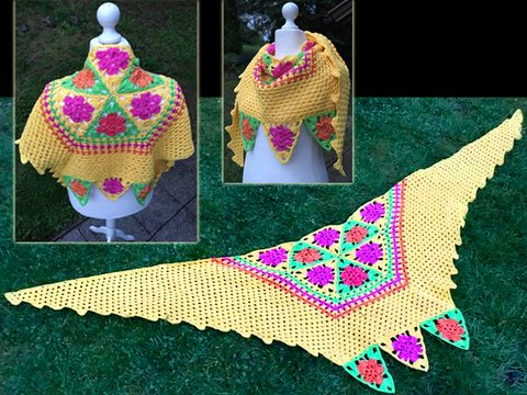 schickes SchulterTuch "Primavera"