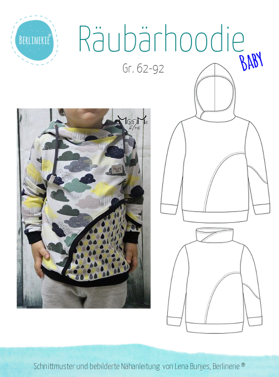 Hoodie Räubärhoodie Baby 62-92