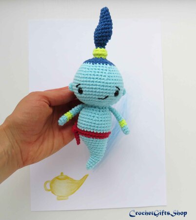 Amigurumi Cute Little Genie, Cat Genie, Dog Genie Set Crochet Pattern
