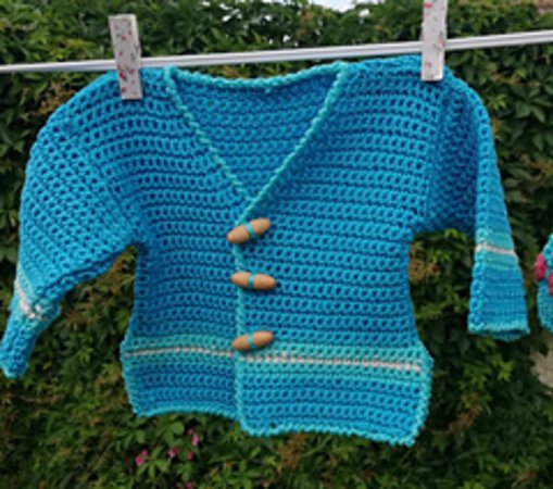 Crochet baby cardigan pattern