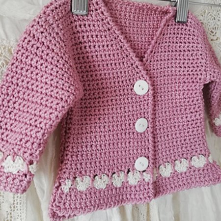 Crochet baby cardigan pattern