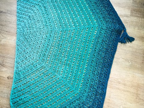 Anleitung: 5-Eck-Tuch “peariki matomato”