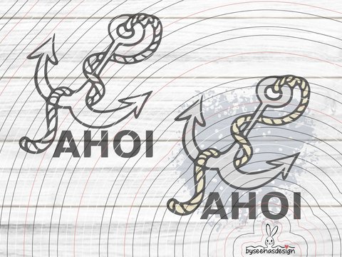 Anker Plotterdatei SVG DXF