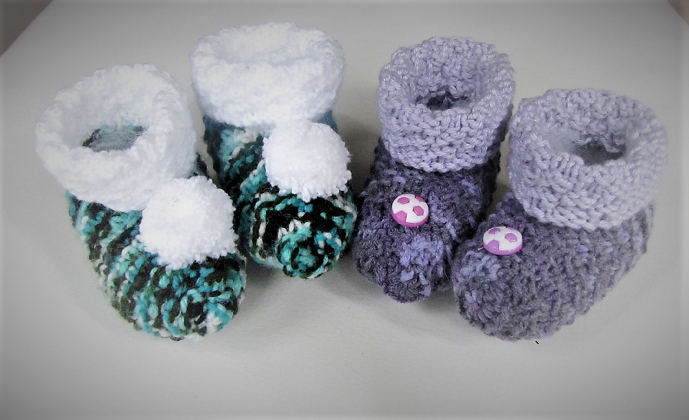 Strickanleitung_Babyschuhe Express