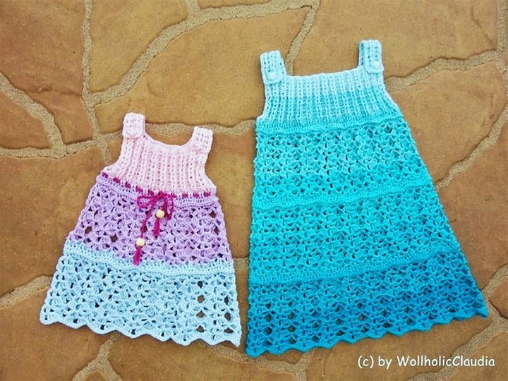 Häkelanleitung "Stufenkleid Lina"