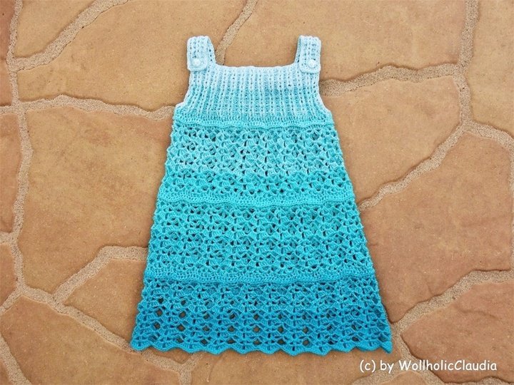 Häkelanleitung "Stufenkleid Lina"