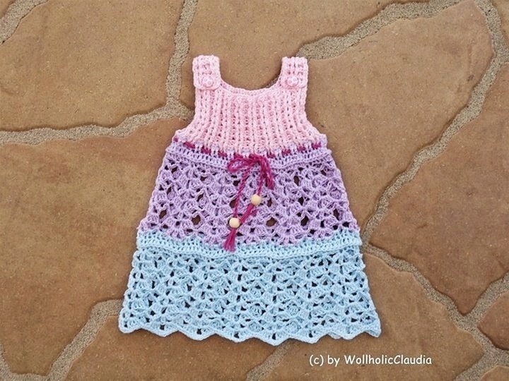 Häkelanleitung "Stufenkleid Lina"