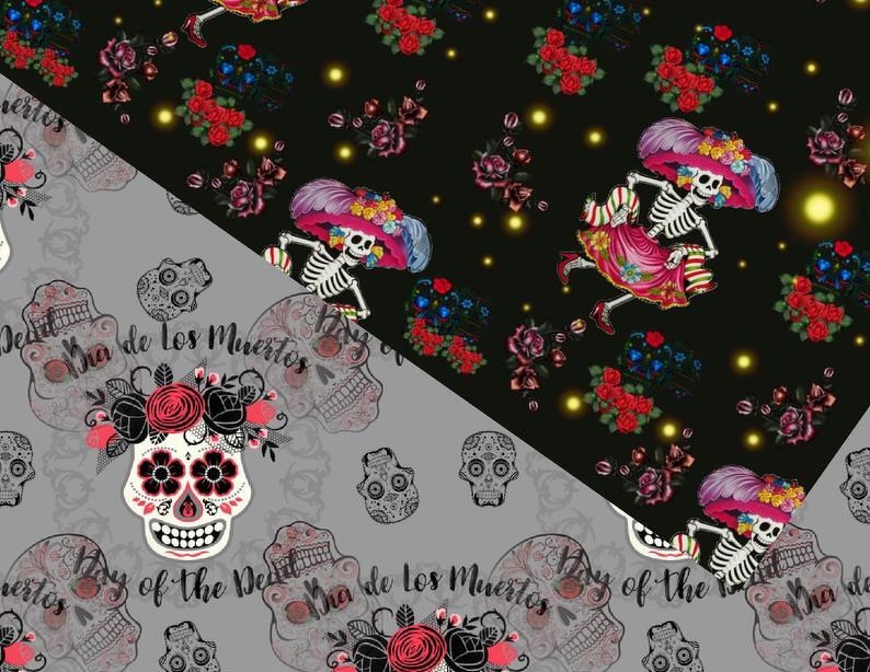Seamless Dia de los Muertos Paper