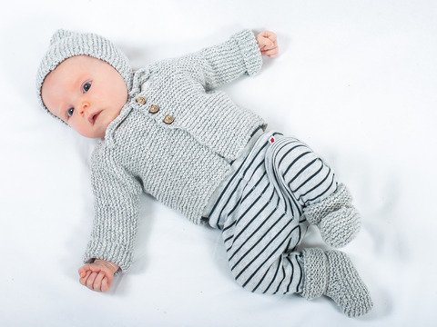Strickanleitung für das Newbornset Brummelchen in Gr. 50/56