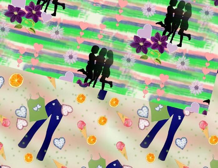 Seamless paper Friends