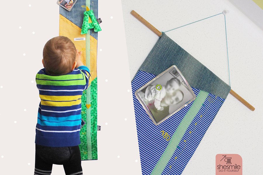 Messlatte aus Stoff "RichardRiese" (Nähanleitung, Schnittmuster und Plotterdatei)