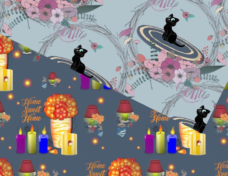 Seamless paper Sweet Home