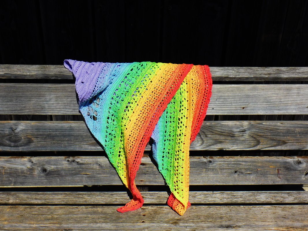 Anleitung "Watt'n Muster" Dreieckstuch - Bild 3