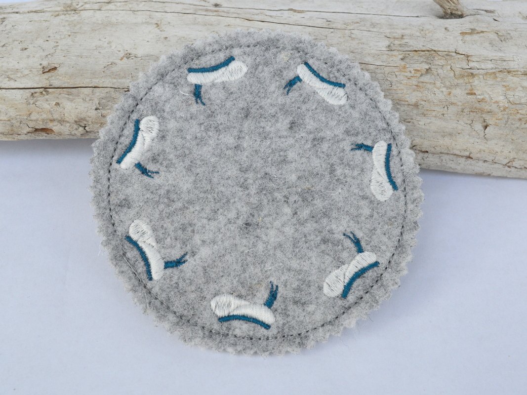 ITH Stickdatei Untersetzer maritim 6 Motive 10x10cm - Bild 8