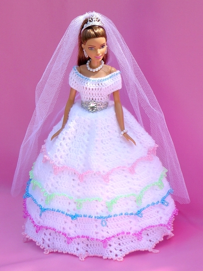 Fantastic princess dress for little fashion dolls