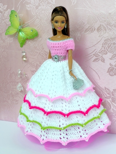 Fantastic princess dress for little fashion dolls