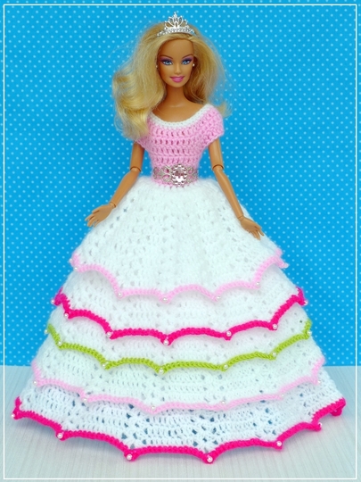 Fantastic princess dress for little fashion dolls