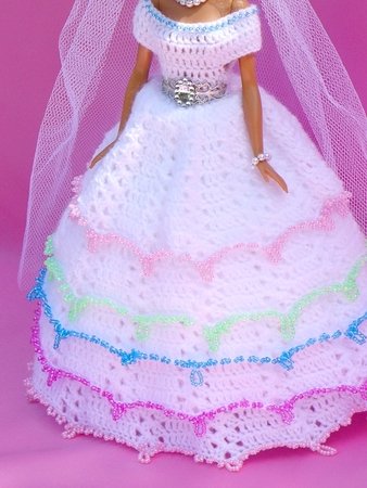 Doll c11 Fashion Royalty Princess Dress/Clothes/Gown+hat For 11 in 