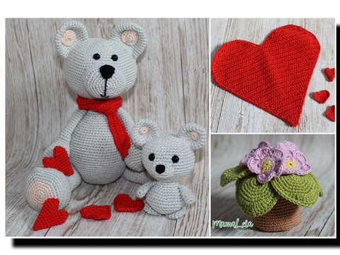 Teddy „Mutterliebe“ - Häkelanleitung