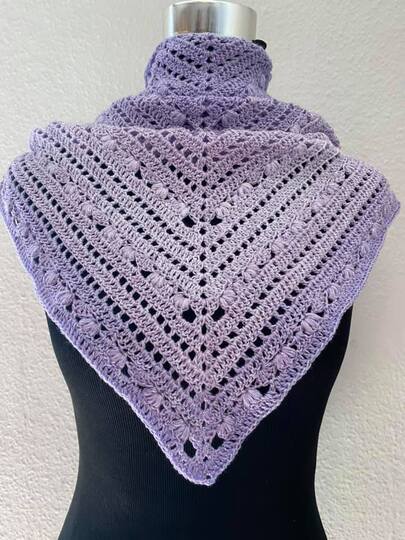 Dreieckstuch + Seelenwärmer Marias Perlen "Berna"