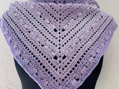 Dreieckstuch + Seelenwärmer Marias Perlen "Berna"