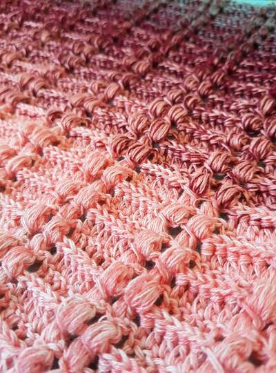 Tuch Ambrosius - Asymmetrisches Tuch häkeln ohne Spitze