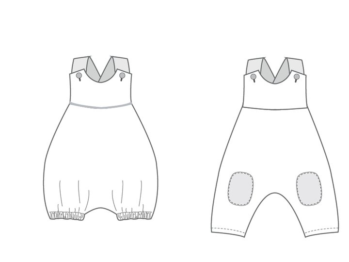 Schnittmuster Baby-Overall Set PHIL & ARTURO – Anleitung Datei 50/56–86/92