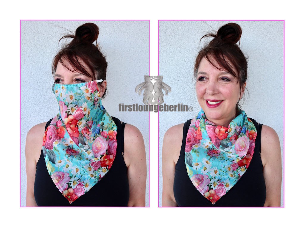 CORA Gesichts-Halstuch - Schlauchschal E-Book in 4 Größen für die Familie Schnittmuster &amp; Nähanleitung - DIY Design von firstloungeberlin